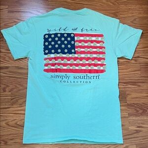 Simply Southern Teal Blue Short Sleeve Tee
